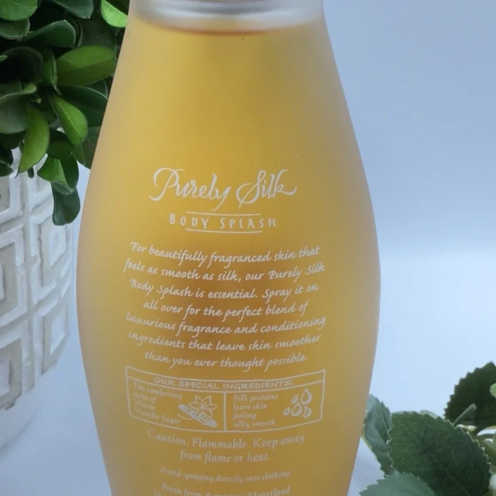 Vintage Bath & Body Works Purely Silk Body Splash Warm Vanilla Sugar 4.75‎ oz
